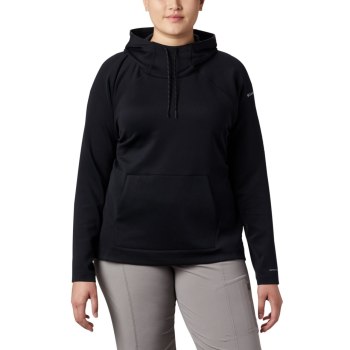 Columbia Ženske Majice S Kapuljačom - Bryce Canyon Plus Size Crne | GMYI-67408